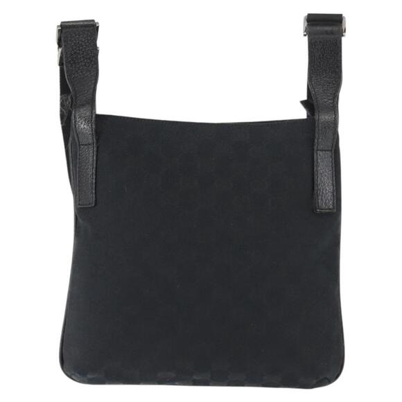 GUCCI GG Canvas Shoulder Bag Black Silver 122793 Auth 146012 - Picture 2 of 16